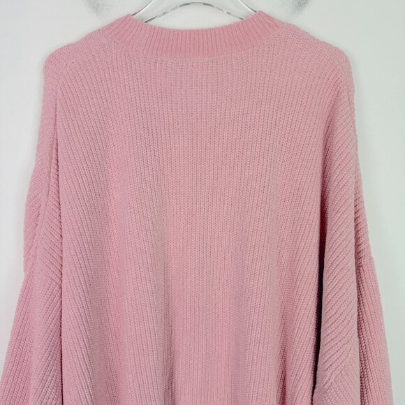 NWT PINK Victoria’s Secret Chenille Pullover Sweater Oversized Pink Size XXL NEW - Picture 12 of 13
